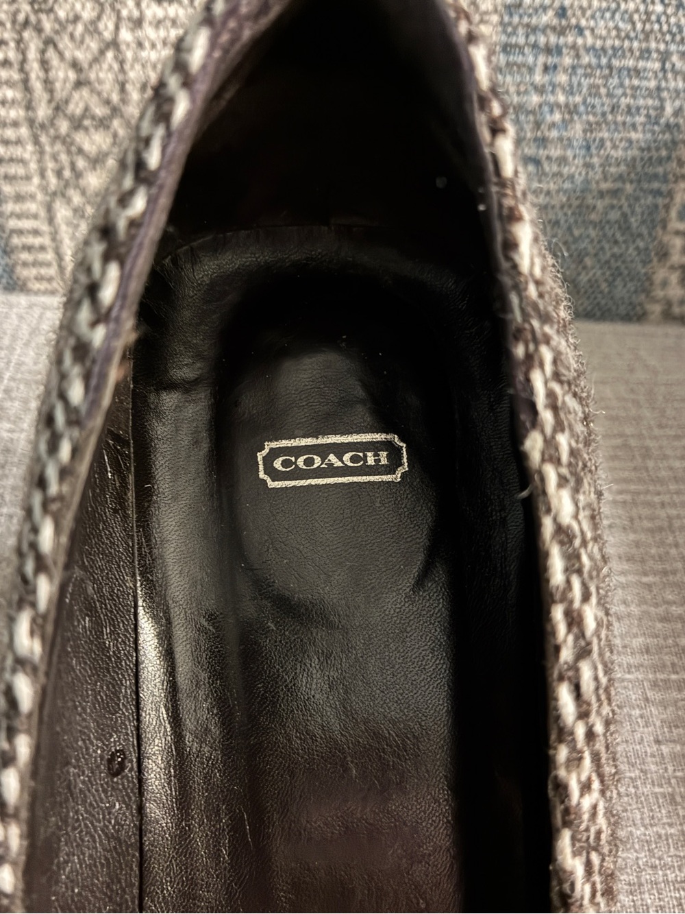Vintage y2k Coach Tweed Mary Jane Pumps size 8.5 - Picture 5 of 7